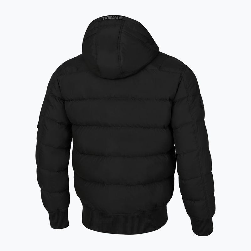 Férfi télikabát Pitbull Gopher Quilted Hooded black 2