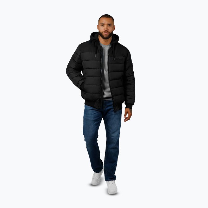 Férfi kabát Pitbull Hidden Quilted Hooded black/black 2