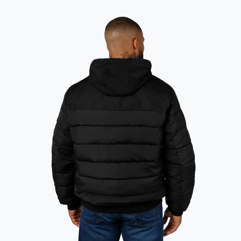 Férfi kabát Pitbull Hidden Quilted Hooded black/black 3