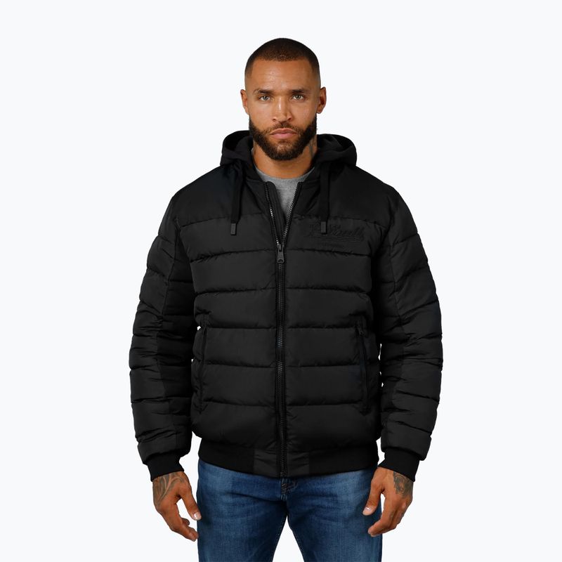 Férfi kabát Pitbull Hidden Quilted Hooded black/black 4
