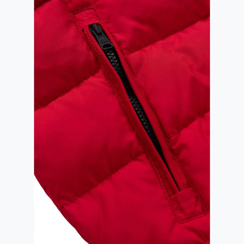 Férfi kabát Pitbull Hidden Quilted Hooded red/beige 11