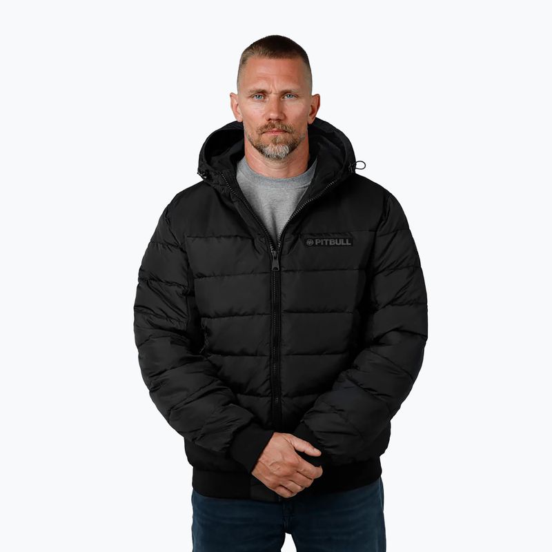 Férfi télikabát Pitbull Dillon Quilted Hooded black 4