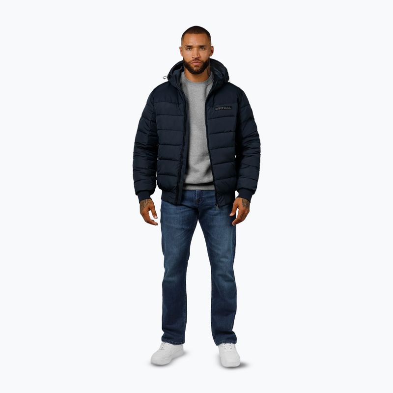 Férfi télikabát Pitbull Dillon Quilted Hooded dark navy 2