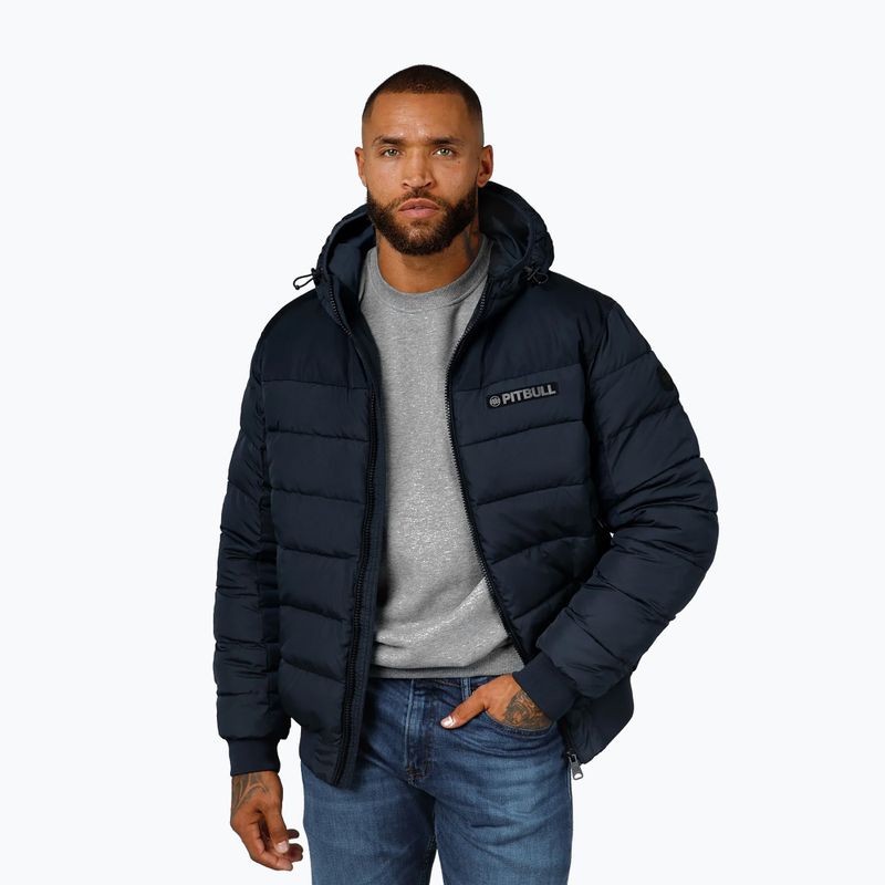 Férfi télikabát Pitbull Dillon Quilted Hooded dark navy 4