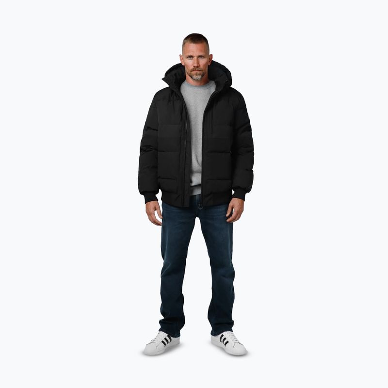 Férfi télikabát Pitbull Patton Quilted Hooded black 2