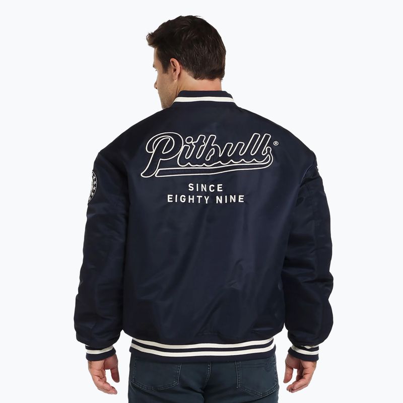 Pitbull West Coast férfi Seabridge Varsity dzseki sötét navy színű 3