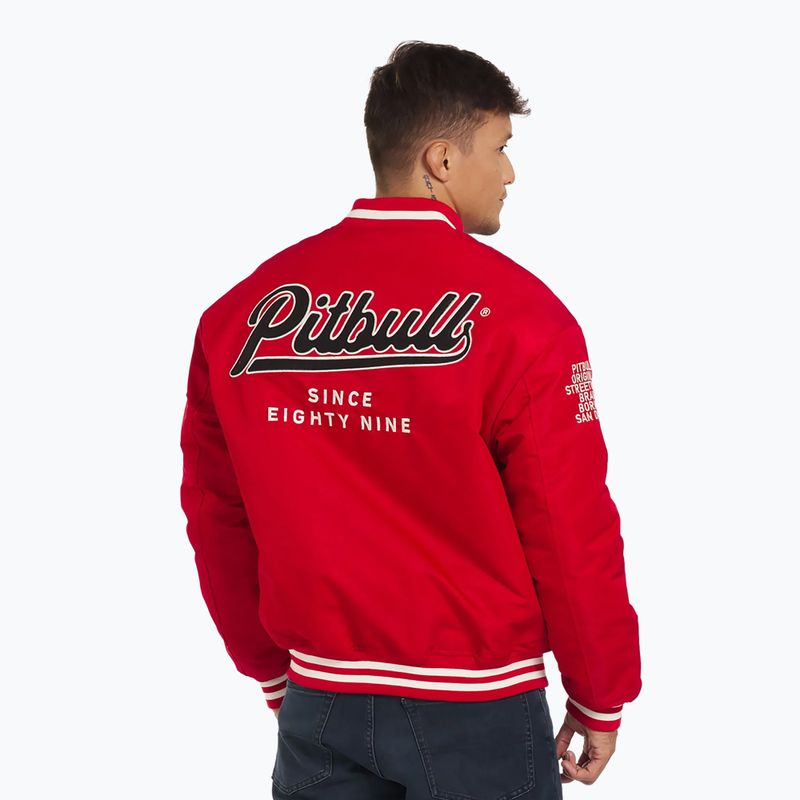 Pitbull West Coast férfi Seabridge Varsity piros kabát 3