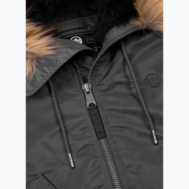 Férfi télikabát Pitbull Harvest Hooded Bomber graphite 6