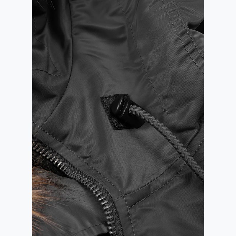 Férfi télikabát Pitbull Harvest Hooded Bomber graphite 7
