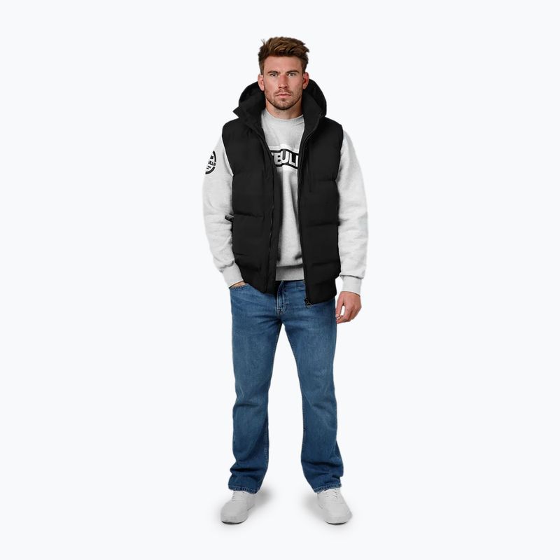 Férfi mellény Pitbull Patton Quilted Hooded black 2