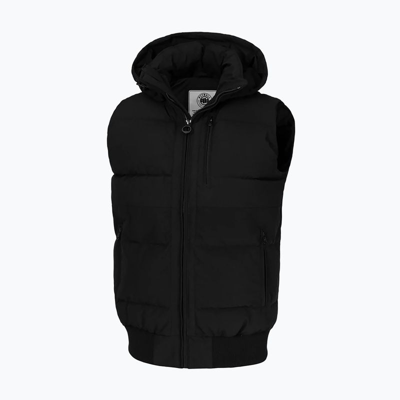 Férfi mellény Pitbull Patton Quilted Hooded black 5