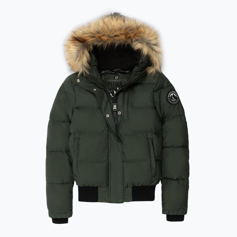 Női télikabát Pitbull Azalea Quilted Hooded olive
