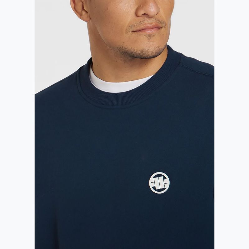 Férfi pulóver Pitbull Small Logo Crewneck navy 4