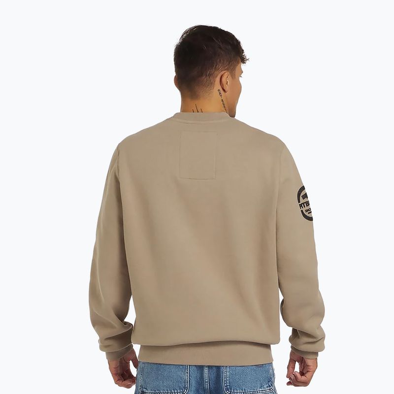 Férfi pulóver Pitbull Sherwood Crewneck pale sand 3