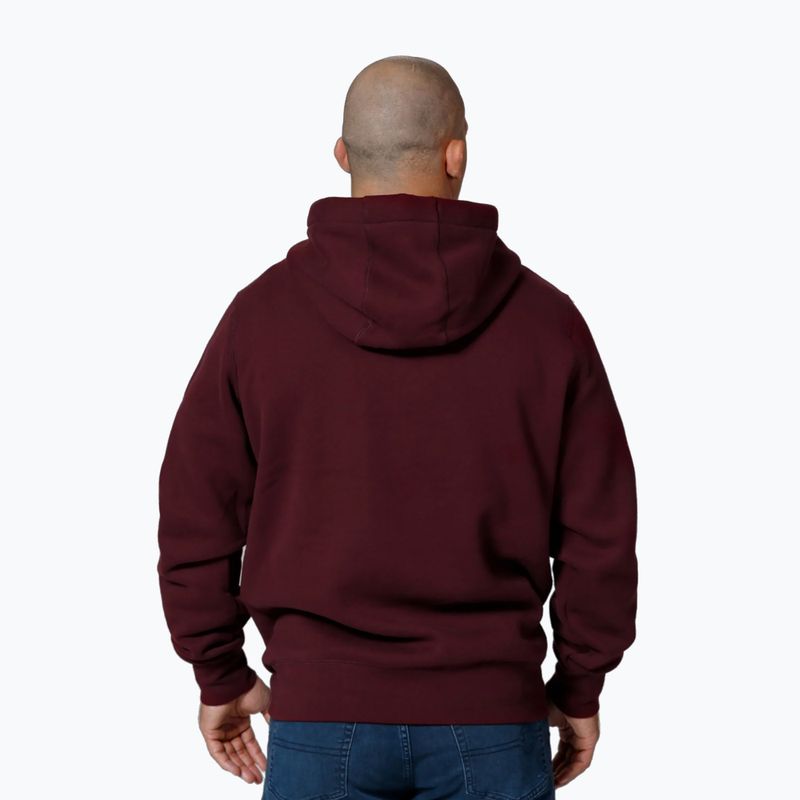 Férfi pulóver Pitbull Small Logo Hooded burgundy 3