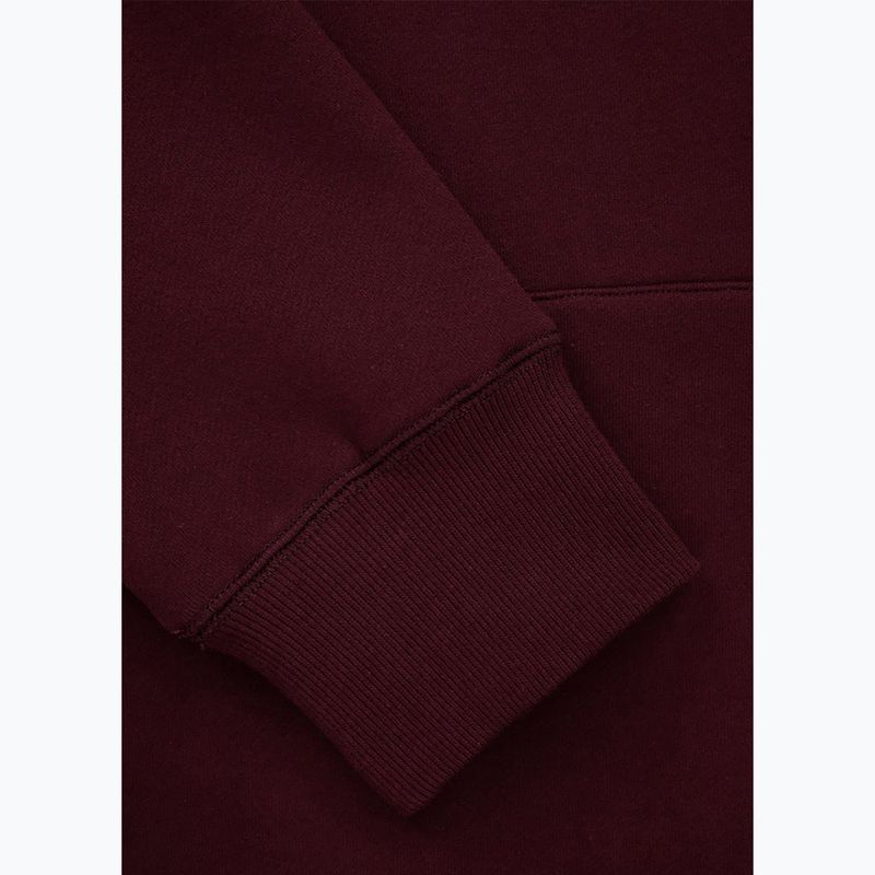 Férfi pulóver Pitbull Small Logo Hooded burgundy 4