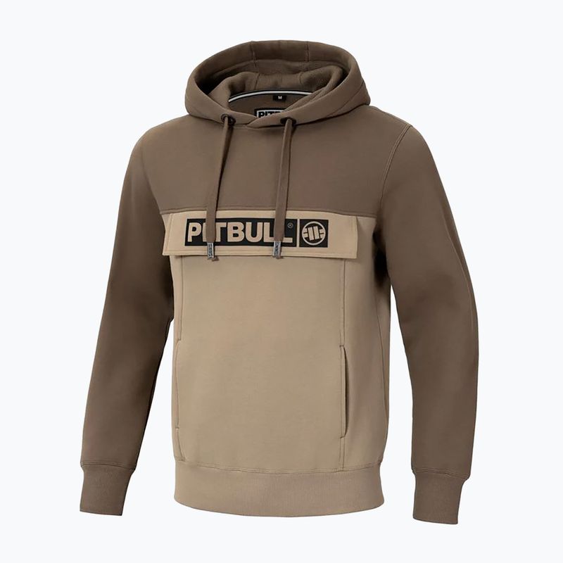 Férfi pulóver Pitbull Hilltop 2 Hooded brown/pale sand 5