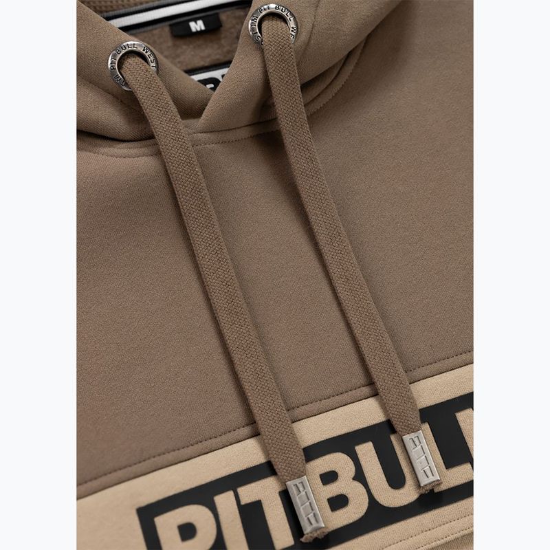 Férfi pulóver Pitbull Hilltop 2 Hooded brown/pale sand 7