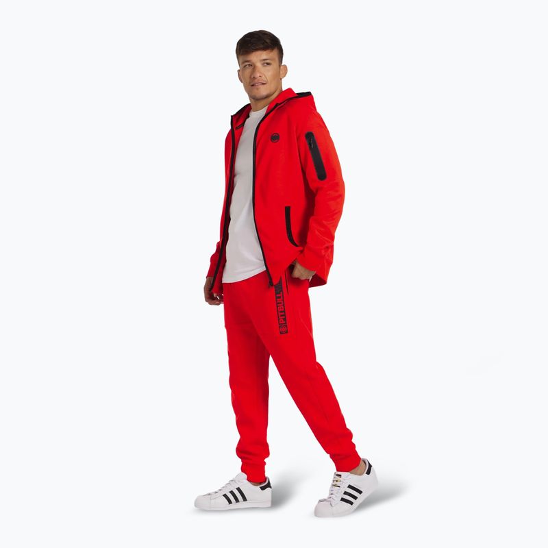 Férfi pulóver Pitbull Hermes Hooded Zip flame red 2