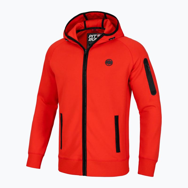 Férfi pulóver Pitbull Hermes Hooded Zip flame red 7