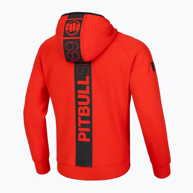 Férfi pulóver Pitbull Hermes Hooded Zip flame red 8