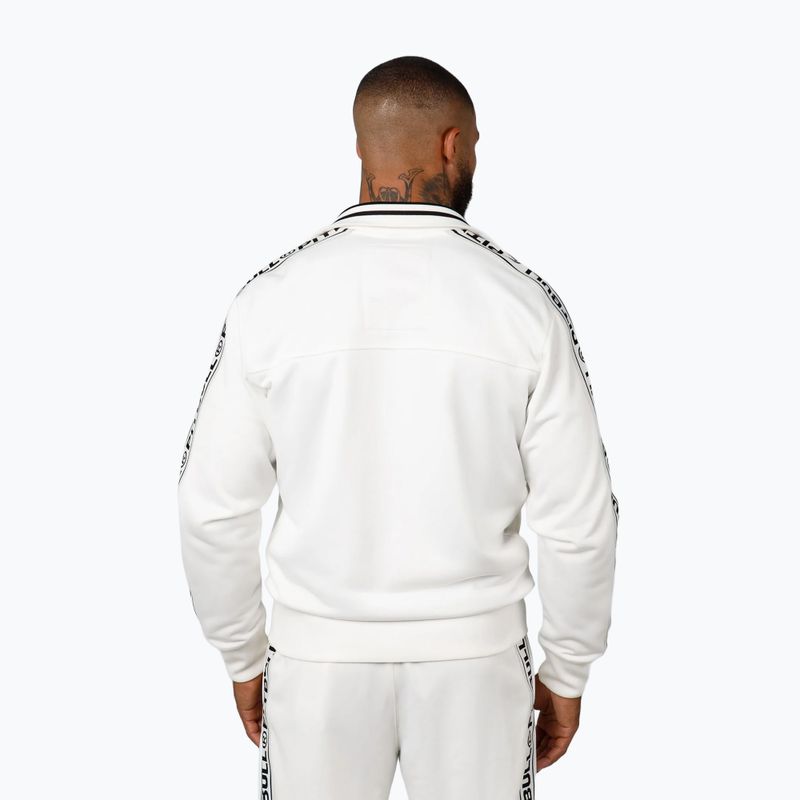 Férfi pulóver Pitbull Trackjacket Tape Logo Terry Group off white 3