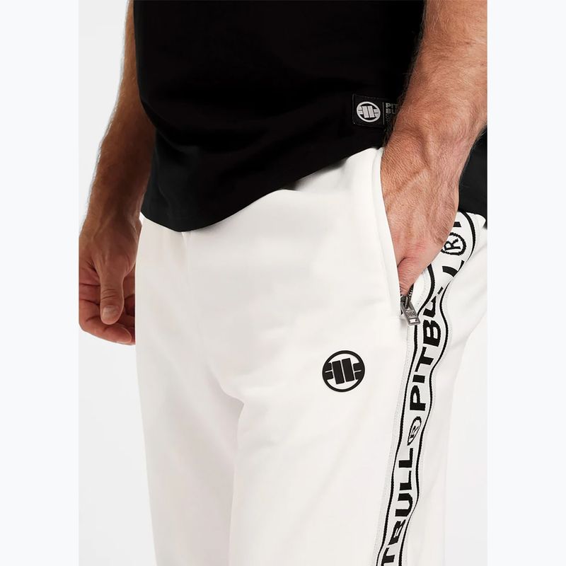 Férfi nadrág Pitbull Trackpants Tape Logo Terry Group off white 4