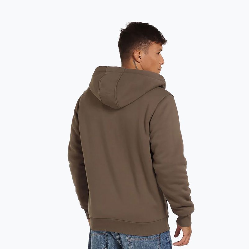 Férfi pulóver Pitbull Zip Sherpa 2 Ruffin Hooded brown 3