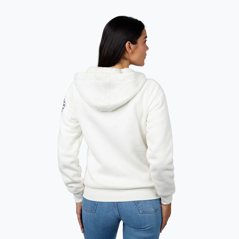 Női pulóver Pitbull Sherpa Ruffina Hooded Zip off white 3