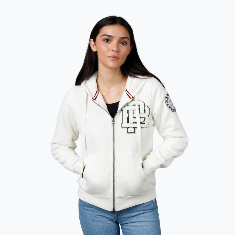 Női pulóver Pitbull Sherpa Ruffina Hooded Zip off white 4