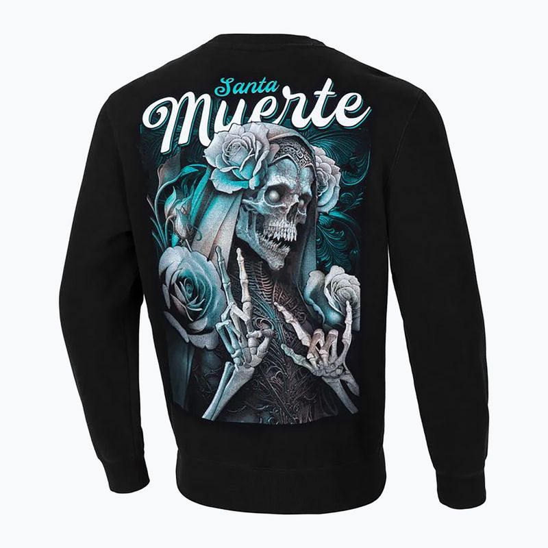 Férfi Pitbull West Coast Crewneck Santa Muerte pulóver fekete 2
