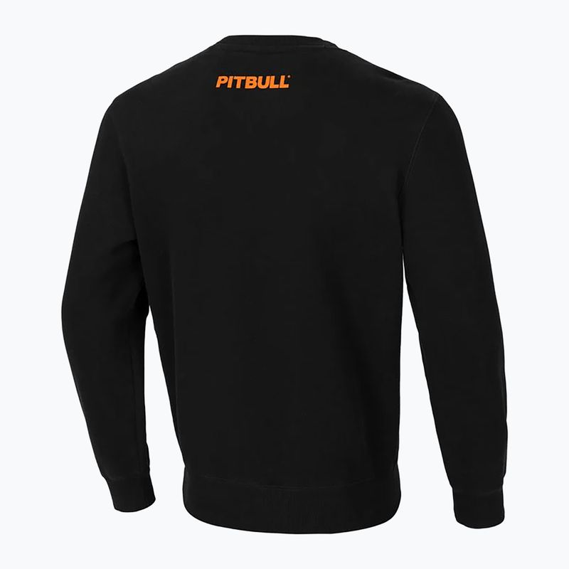 Férfi Pitbull West Coast Crewneck Sweatshirt Narancssárga Kutya 24 fekete 2