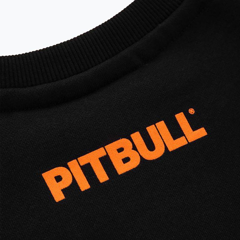 Férfi Pitbull West Coast Crewneck Sweatshirt Narancssárga Kutya 24 fekete 5
