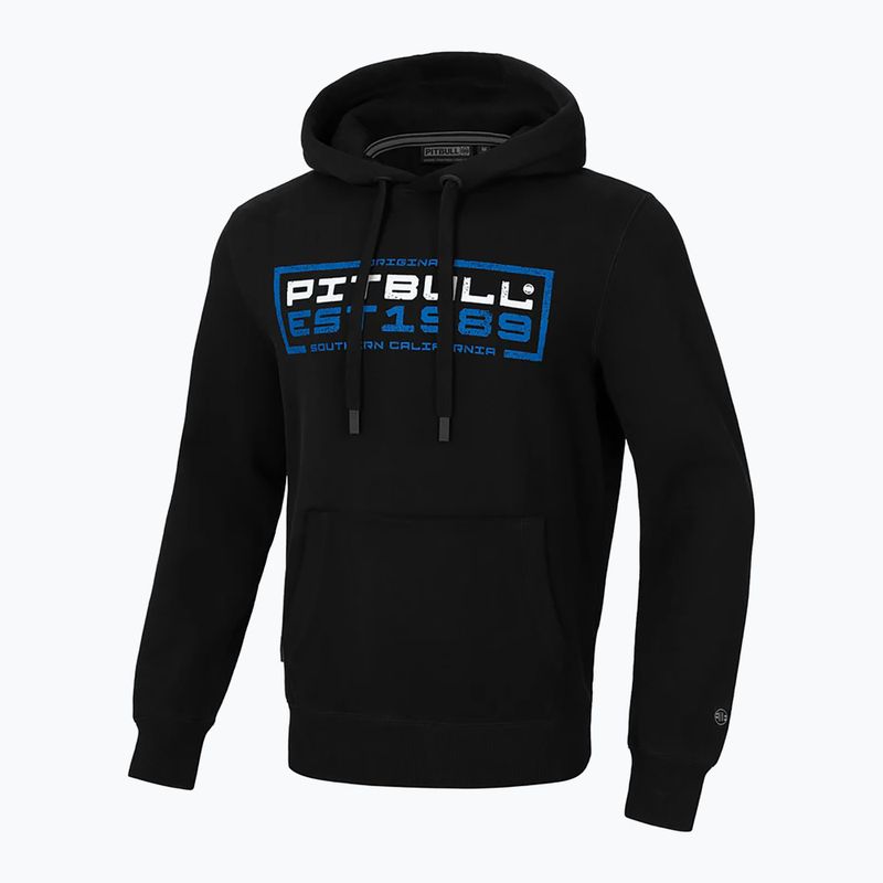 Férfi Pitbull West Coast kapucnis melegítőfelső kék feketében