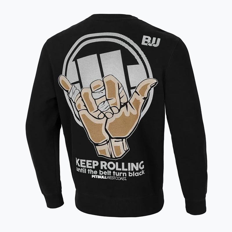 Férfi Pitbull West Coast Crewneck Sweatshirt Keep Rolling fekete 2