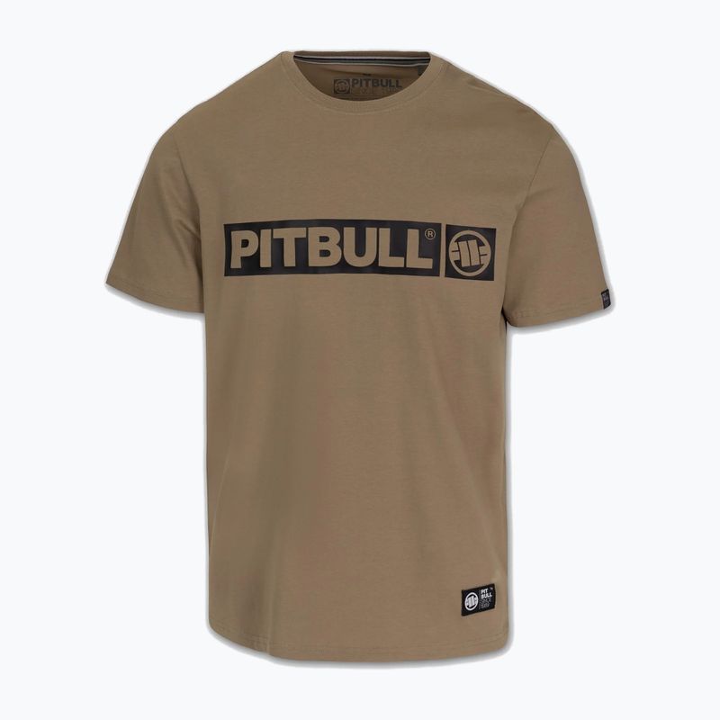 Férfi Pitbull Hilltop póló dark sand 3