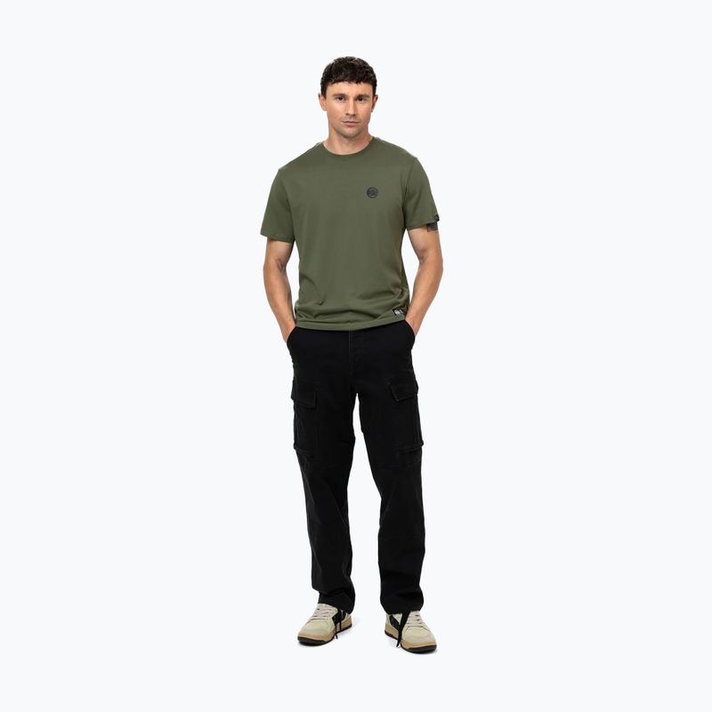 Férfi póló Pitbull Small Logo olive 2