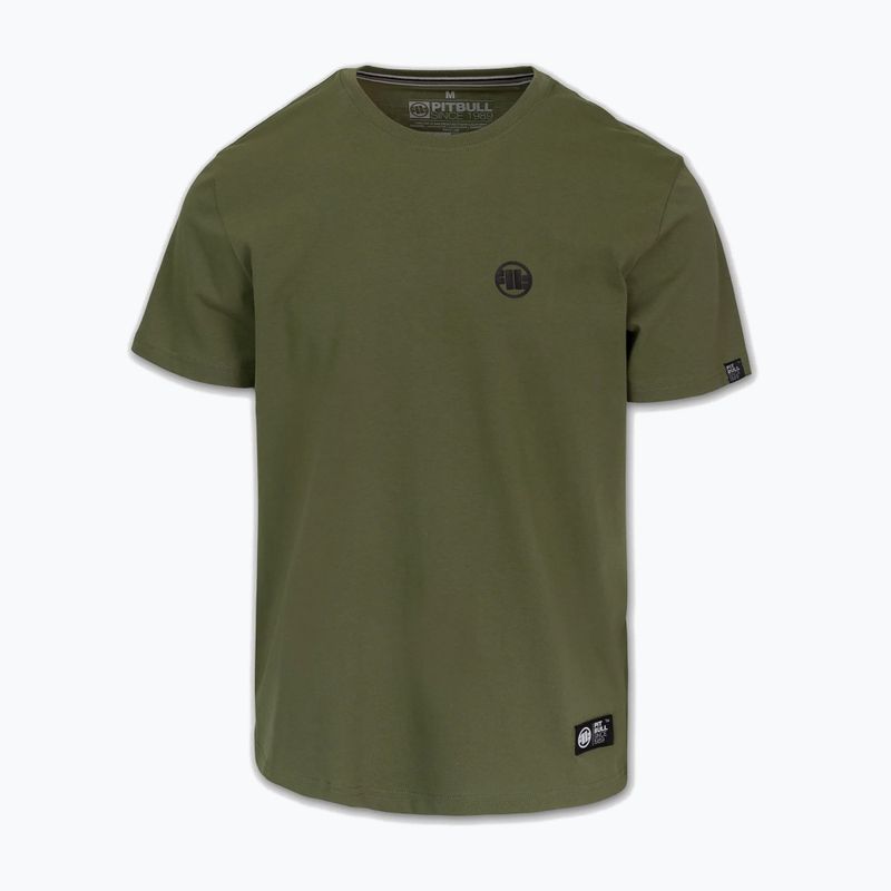 Férfi póló Pitbull Small Logo olive 4