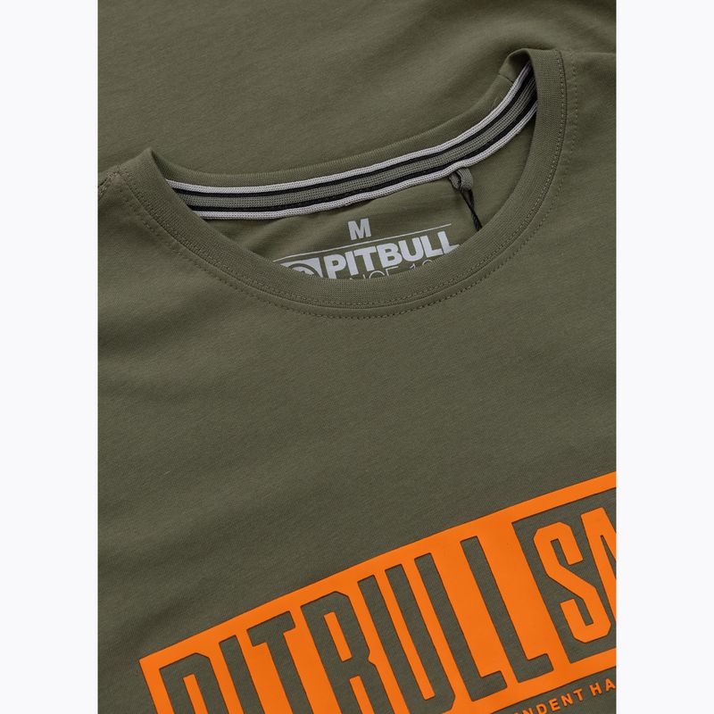 Pitbull Eighty Nine Dog férfi póló sötét olívazöld 2