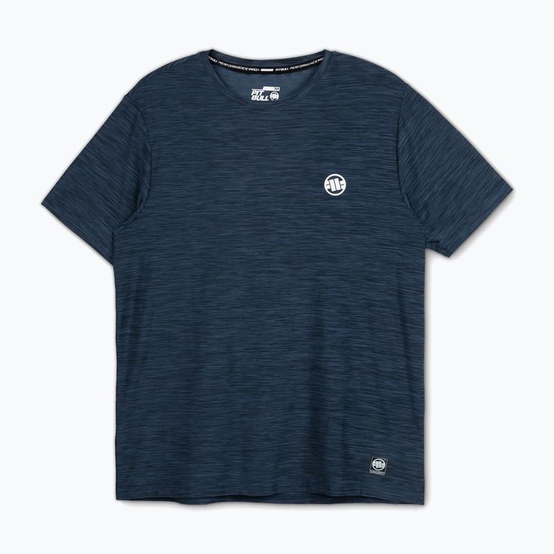 Férfi Pitbull Small Logo alkalmi sport póló navy melange 4