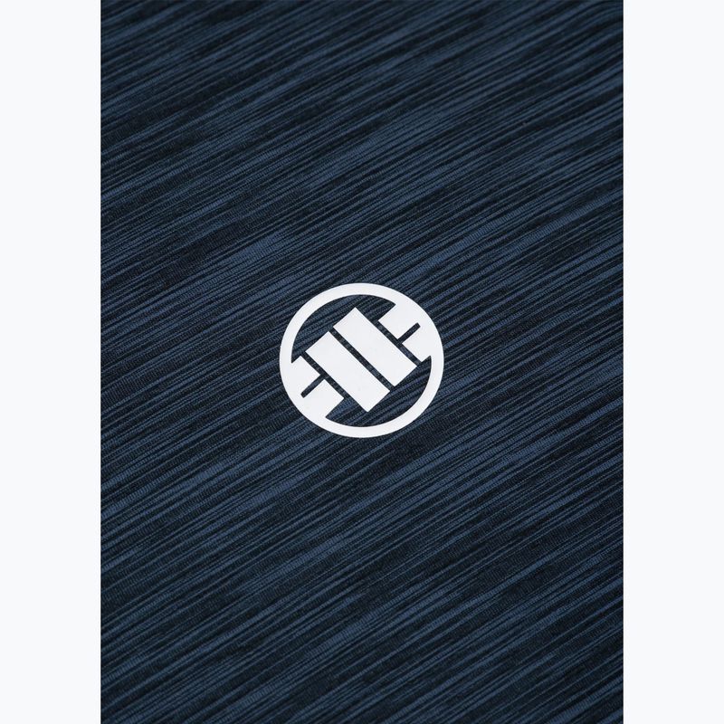 Férfi Pitbull Small Logo alkalmi sport póló navy melange 7