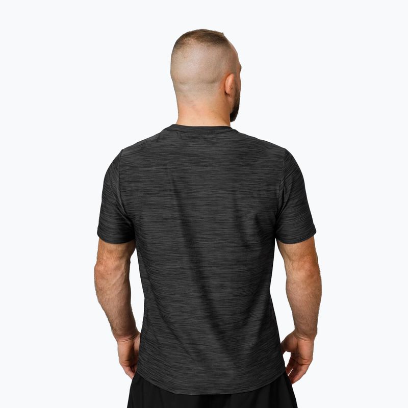 Férfi Pitbull Small Logo alkalmi sport fekete melange póló 3