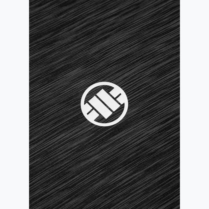 Férfi Pitbull Small Logo alkalmi sport fekete melange póló 7