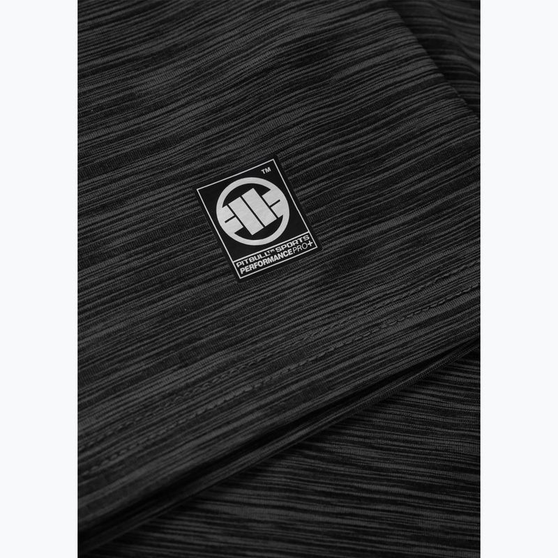 Férfi Pitbull Small Logo alkalmi sport fekete melange póló 8