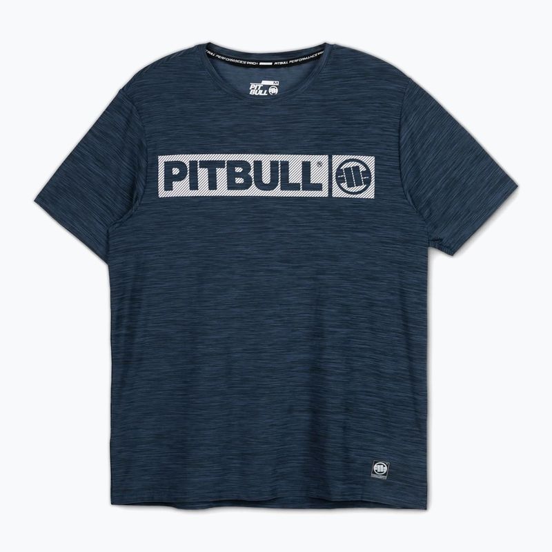 Férfi Pitbull Hilltop alkalmi sport póló navy melange 4