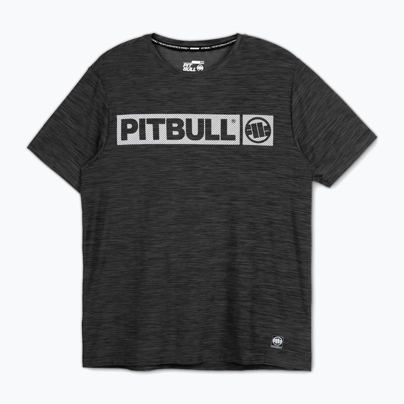 Pitbull Hilltop Casual Sport fekete melange férfi póló 4