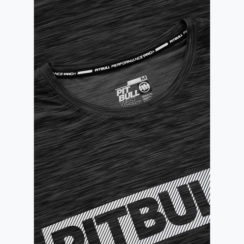 Pitbull Hilltop Casual Sport fekete melange férfi póló 6