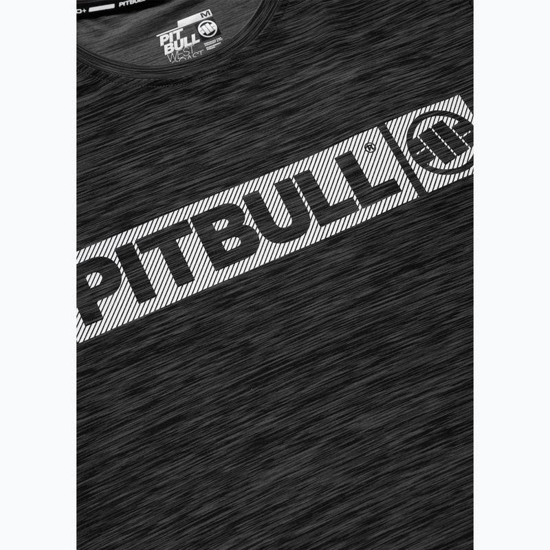 Pitbull Hilltop Casual Sport fekete melange férfi póló 7