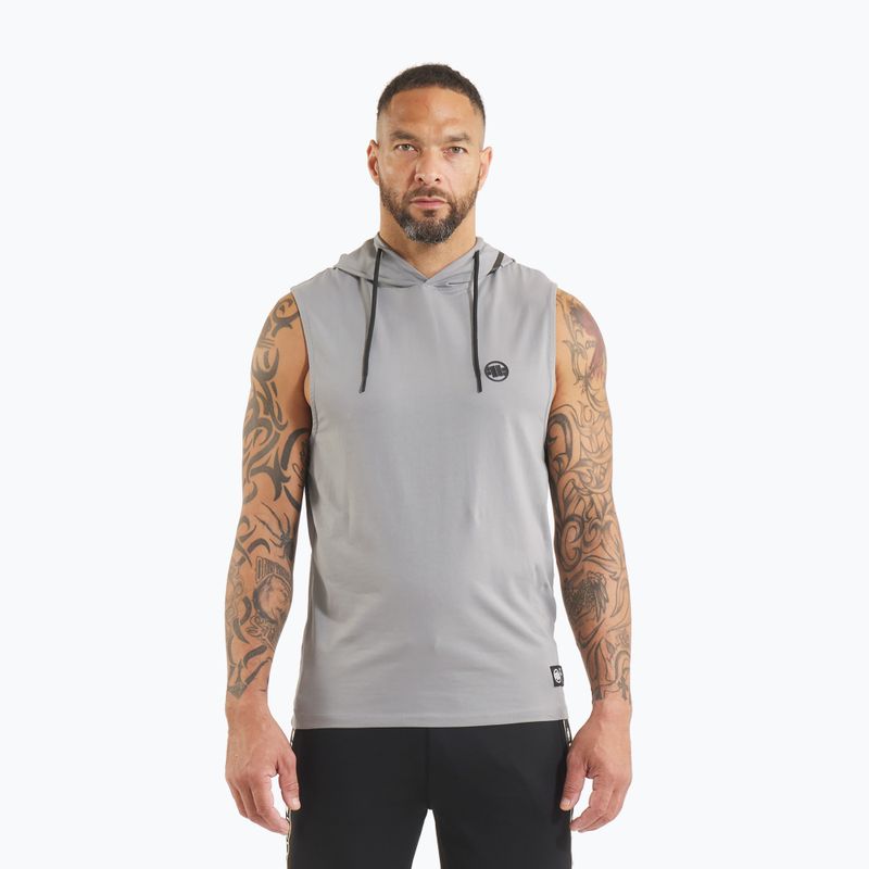 Pitbull Mercado Hilltop kapucnis ujjatlan szürke férfi tank top