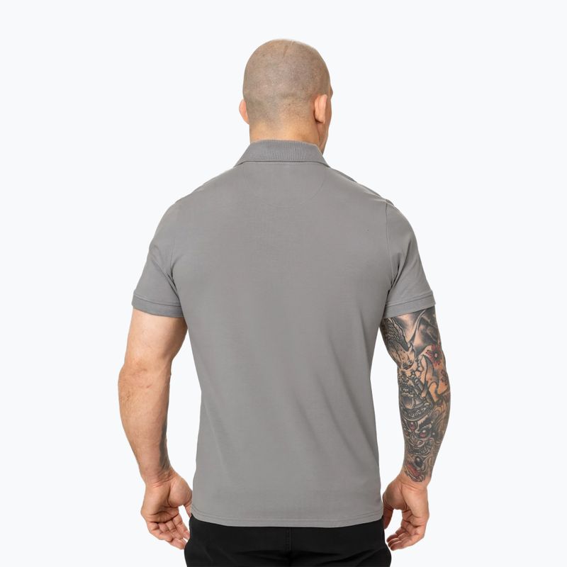 Férfi Pitbull Polo Jersey Small Logó szürke 3